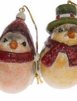 Myflair Möbel & Accessoires Baumbehang Vögel, Weihnachtsdeko, Christbaumschmuck (Set, 4 St), Höhe 7 cm