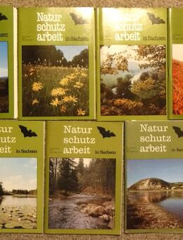 7 Jahrgangshefte "Naturschutzarbeit in Sachsen" 1986 bis 1992 - Dresden