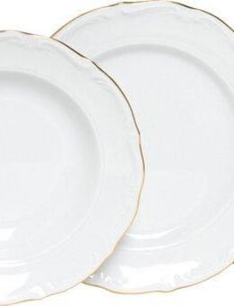 CreaTable Tafelservice Maria Theresia, Tafel-Service 12-tlg (12-tlg), 6 Personen, Porzellan, Traditionelle Porzellanform