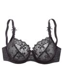 LASCANA Bügel-BH mit transparenter Stickerei-Spitze, Dessous in 00000