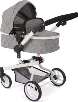 CHIC2000 Kombi-Puppenwagen Yolo, Melange Grau, mit schwenkbaren Vorderrädern