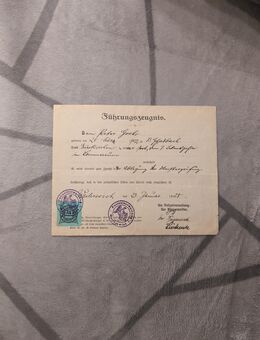 Polizeiliches Führungszeugnis 1928 - Mechernich
