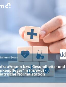 Pflegefachfrau*mann bzw. Gesundheits- und Kinderkrankenpfleger*in (m/w/d) - Neuropädiatrische Normalstation - Bonn