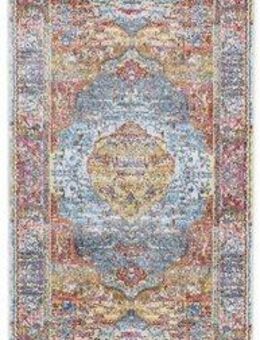 carpetfine Teppich Esha, rechteckig, Höhe: 8 mm, Vintage Orient Look, schöne Farben, mit Fransen, Wohnzimmer