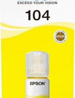 Epson 104 EcoTank Yellow Nachfülltinte (für EPSON, 1x, original Nachfülltinte 104 gelb)