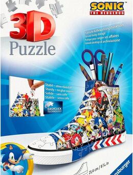 Ravensburger Puzzle Sneaker Sonic the Hedgehog, 108 Puzzleteile, Made in Europe