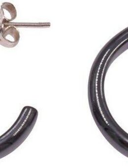 Firetti Paar Creolen Schmuck Geschenk Silber 925 Ohrschmuck Ohrringe, Made in Germany - mit Hämatit