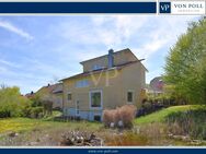 Ökologisch & energieeffizient - Architektonisches Wohnhaus mit Praxisanbau - Unverbaubare Naturlage - Stimpfach