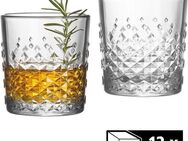 LIBBEY Gläser-Set Rocks Glas -OCULAR-, 236 ml, Ø 8 cm, H: 9 cm, 12er Set, Glas, hochwertig verarbeitet, im modernen Design
