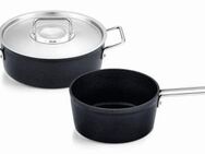 Fissler Topf-Set Adamant®, Aluminium (Set, 2-tlg., Bratentopf 24 + Stielkasserolle 18cm oD), Made in Germany