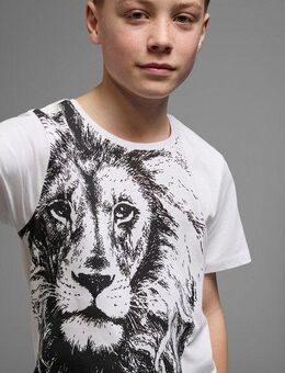 KIDSWORLD T-Shirt Mit coolem LÖWEN-Print Kurzarm, Basic-Passform, bedruckt, Rundhalsausschnitt