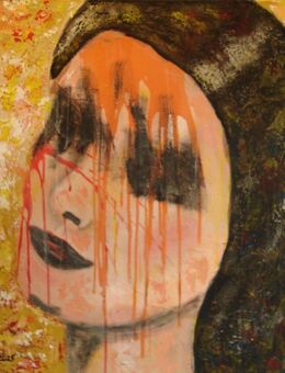 Acrylbild, Acrylmalerei, Acryl auf Leinwand, Acrylgemälde, Portrait - Dreieich