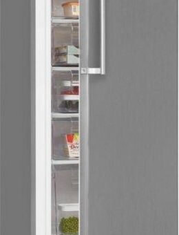 exquisit Gefrierschrank GS280-H-040E inoxlook, 173 cm hoch, 60 cm breit, 242 L Volumen, 4 Sterne Gefrieren