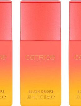 Catrice Rouge MIDNIGHT SUN Blush Drops, 3-tlg., Seidige Textur, leicht verblendbar, natürliches Finish.