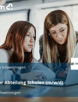 Leitung der Abteilung Schulen (m/w/d) - Villingen-Schwenningen