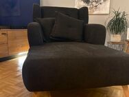 Sessel ( Loveseat Baggio Schwarz ) wie neu zu verkaufen - Düsseldorf