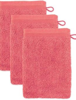 Möve Waschhandschuh Superwuschel, (Set, 3-St), Waschhandschuh Set mit Bordüre, 100% Premium Cotton Baumwolle, weich