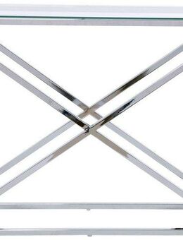 Jahnke Konsolentisch XTRA CONSOLE (1-St), Konsole/Beistelltisch in Gold-Look, aus Sicherheitsglas gefertigt