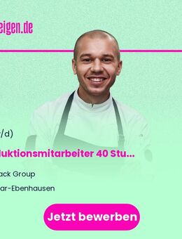 Produktionsmitarbeiter (m/w/d) 40 Stunden / Woche - Baar-Ebenhausen