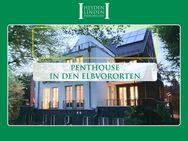 Lift, Kamin und hohe Decken – Spektakuläres Penthouse-Wohnung in den Elbvororten - Hamburg