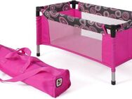 CHIC2000 Puppenbett Puppen-Reisebett, Hot Pink, mit Tragetasche