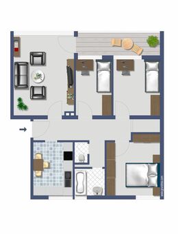 Bonn Alt-Tannenbusch. vermietete 4 ZKB mit Balkon - 3.OG. - provisionsfrei! - Bonn