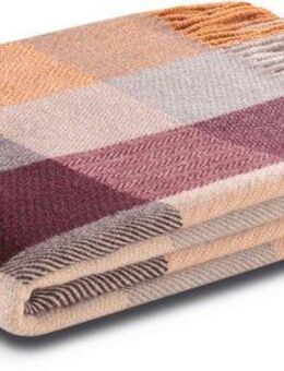 Plaid Plaid Shades mit hochwertigen Fransen, Biederlack, filigrane Strukturoptik