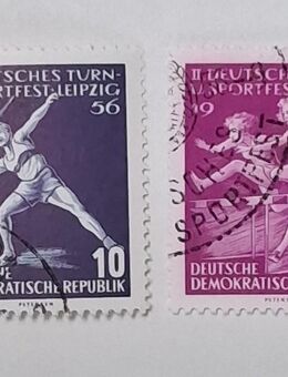 DDR 1956 Turn-Sportfest Leipzig komplett gestempelt - Görlitz