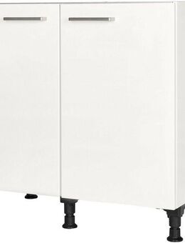 nobilia® Spülenschrank "Flash", vormontiert, mit höhenverstellbaren Sockelfüßen, Breite 90 cm