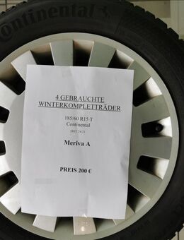 4 Winterkompletträder für Opel wegen Todesfall günstig abzugeben - Gelnhausen