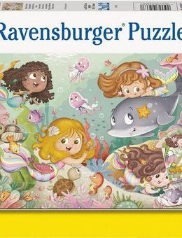 Ravensburger Puzzle Kleine Feen und Meerjungfrauen, 24 Puzzleteile, 2x12 Teile, Made in Europe