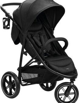 Hauck Kinder-Buggy Dreiradbuggy, Rapid 3 Air, black, mit schwenk/feststellbarem Vorderrad, Lufträder, bis 22 kg belastbar
