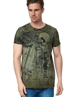 Rusty Neal T-Shirt mit coolem Allover-Print