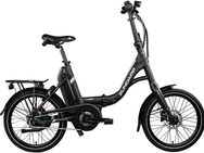 Zündapp E-Bike Faltrad X20, 7 Gang Shimano Nexus Schaltwerk, Nabenschaltung, Mittelmotor, 400 Wh, Pedelec, Elektrofahrrad für Damen u. Herren