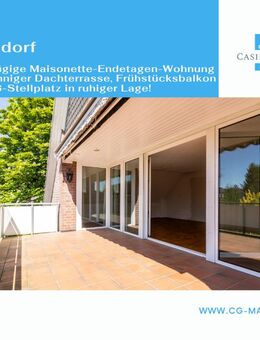 Großzügige Maisonette-Endetagen-Wohnung mit sonniger Dachterrasse, Frühstücksbalkon + TG-Stellplatz! - Hamburg