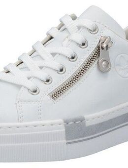 Rieker Plateausneaker mit Zierreißverschluss seitlich, Freizeitschuh, Halbschuh, Schnürschuh