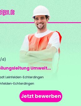 Abteilungsleitung (m/w/d) Umwelt (Kennzahl 66118) - Leinfelden-Echterdingen