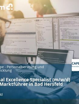 Operational Excellence Specialist (m/w/d) - Europas Marktführer in Bad Hersfeld sucht Sie! - Bad Hersfeld