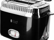 RUSSELL HOBBS Toaster 21681-56, 2 kurze Schlitze, 1300 W, Retro Classic Noir
