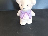 Teddybär Deko Keramik 16cm hoch 7cm breit - Essen