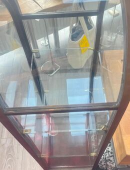 Vitrine ANTIK Nussbaum mit Rundglas Rarität siehe Bilder - Bornheim (Nordrhein-Westfalen)