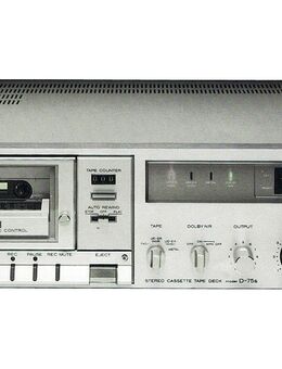 H I T A C H I - D-75 S silber Top Tape guter zustand. kleine ecke rechts ab leichte Kratzer Test Funktion ok für Liebhaber und Sammler - Dübendorf