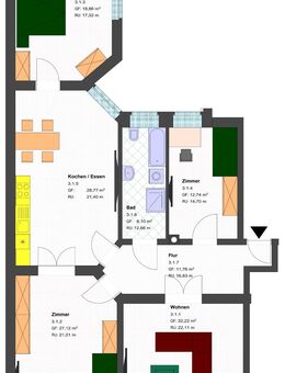 ERSTBEZUG - großzügige 4-Raum Altbauwohnung mit Veranda - Görlitz