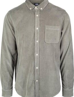 URBAN CLASSICS Langarmhemd Urban Classics Herren Corduroy Shirt (1-tlg)