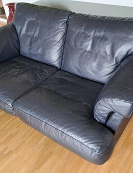 Rolf Benz Leder-Couch, 2-Sitzer, Creation 4400 - München
