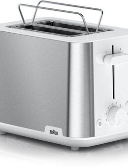 Braun Toaster PurShine HT 1510 WH, 2 kurze Schlitze, 900 W