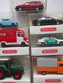 7 x Wiking 1:87 Trabi, Feuerwehr , Polizei, Audi, Tracktor 2x VW - Bad Neuenahr-Ahrweiler
