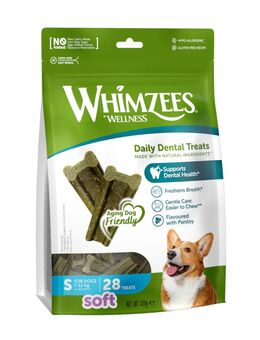 Whimzees by Wellness Soft Snacks zum Sonderpreis! - Größe S: für kleine Hunde (7-12 kg, 28 Stück)