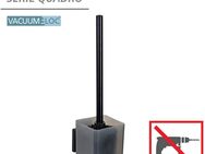 WENKO WC-Garnitur Vacuum-Loc® Modell Quadro, WC-Bürstenhalter mit Klobürste zur Wandbefestigung ohne Bohren