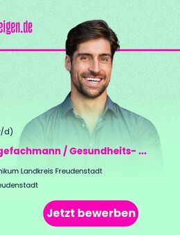 Pflegefachmann / Gesundheits- und Krankenpfleger (m/w/d) Medizinische Klinik II, Station Kardiologie - Freudenstadt